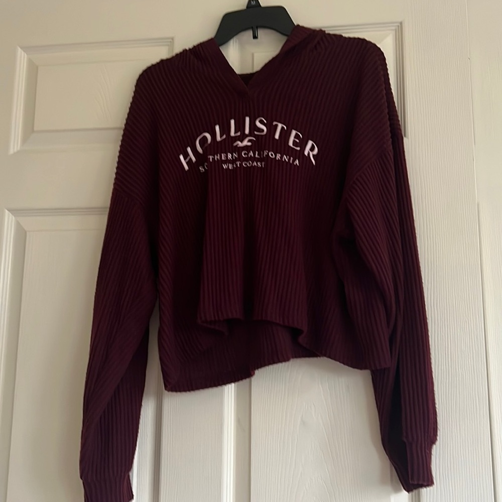 Burgundy boyfriend sweater